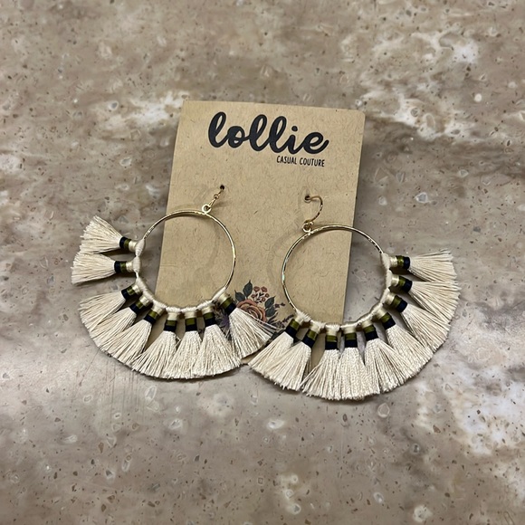 NWT Fringe Hoops - Picture 1 of 3